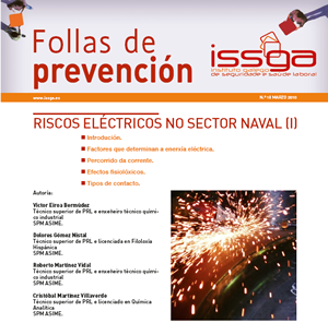 Folla de prevención nº 18 - Marzo 2010 - Riscos eléctricos no sector naval (I)