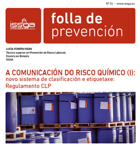 Folla de prevención nº 26 - A comunicación do risco químico (I)