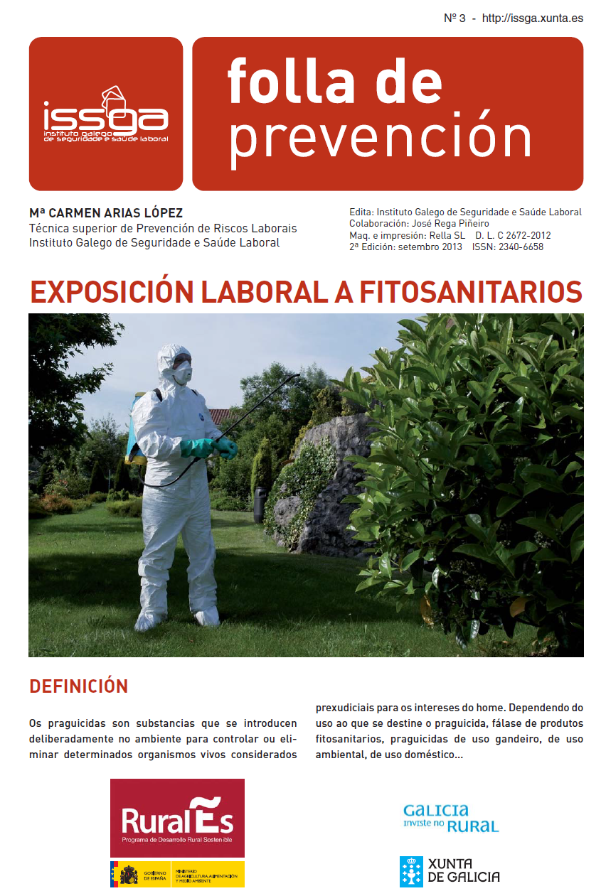 Folla de Prevención nº 3 - Exposición laboral a fitosanitarios
