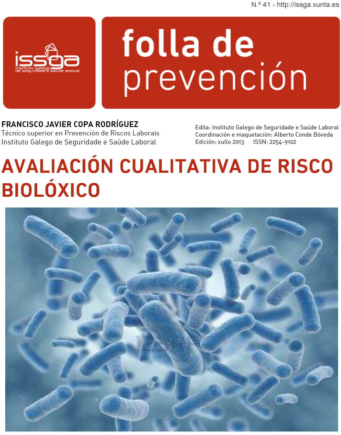 Folla de prevención nº 41 - Evaluacion cualitativa de riesgo biológico