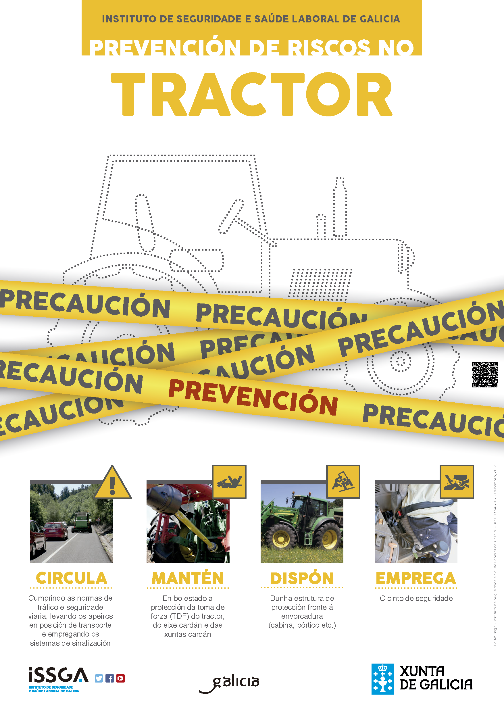 Prevención de riscos no tractor_Cartel