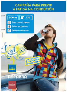 Campaña para previr a fatiga na condución