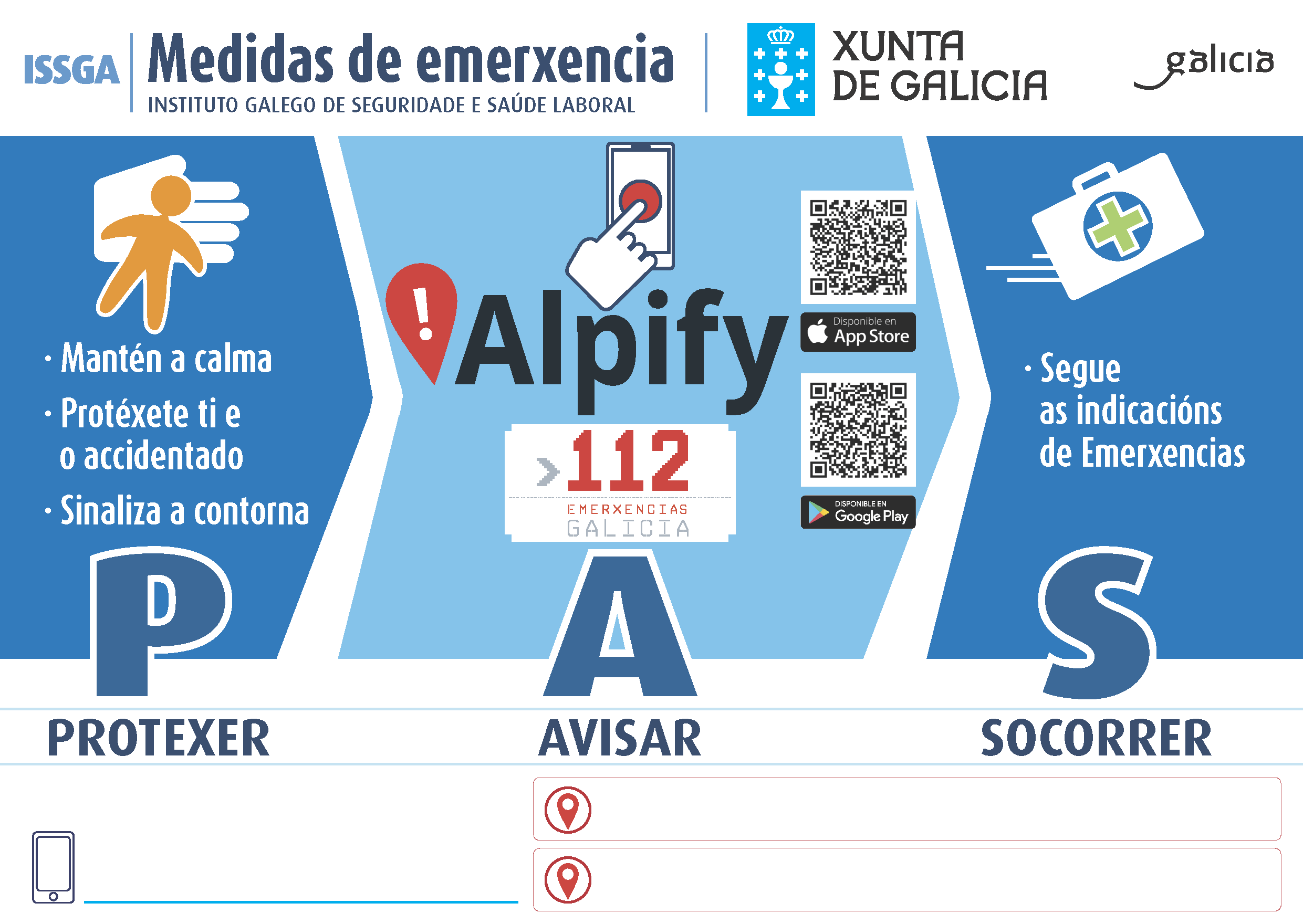 Placa PAS_Emerxencia sector forestal