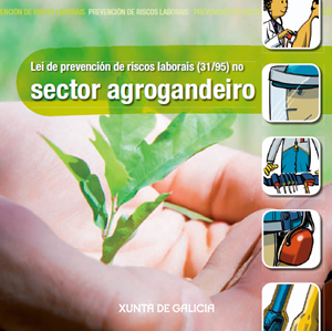 Tríptico. Lei de prevención de riscos laborais no sector agrogandeiro