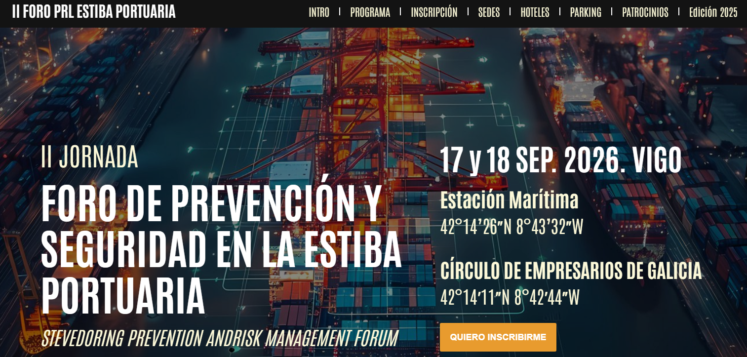 imagen de la II jornada II JORNADA  FORO DE PREVENCIÓN Y SEGURIDAD EN LA ESTIBA PORTUARIA