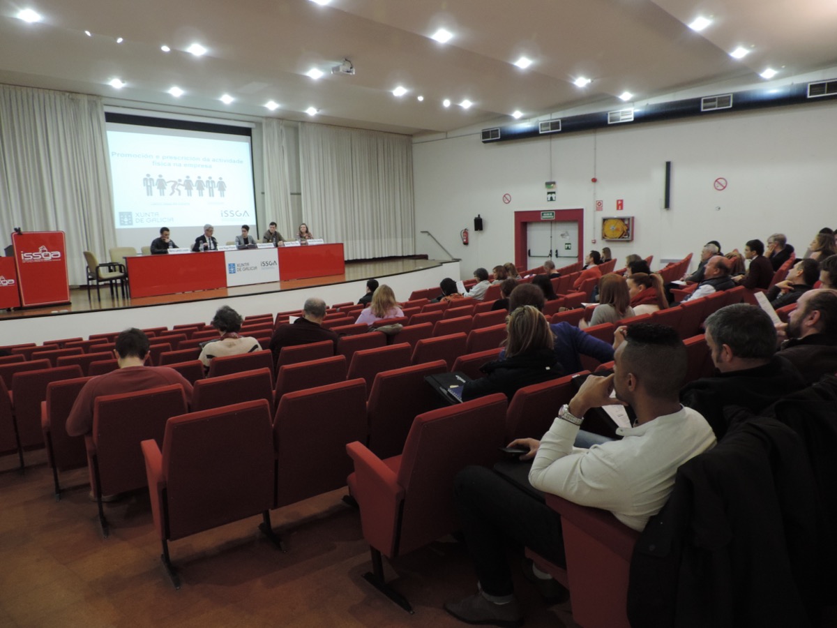 O centro ISSGA da Coruña acolle a segunda das xornadas sobre promoción e prescrición da actividade física na empresa