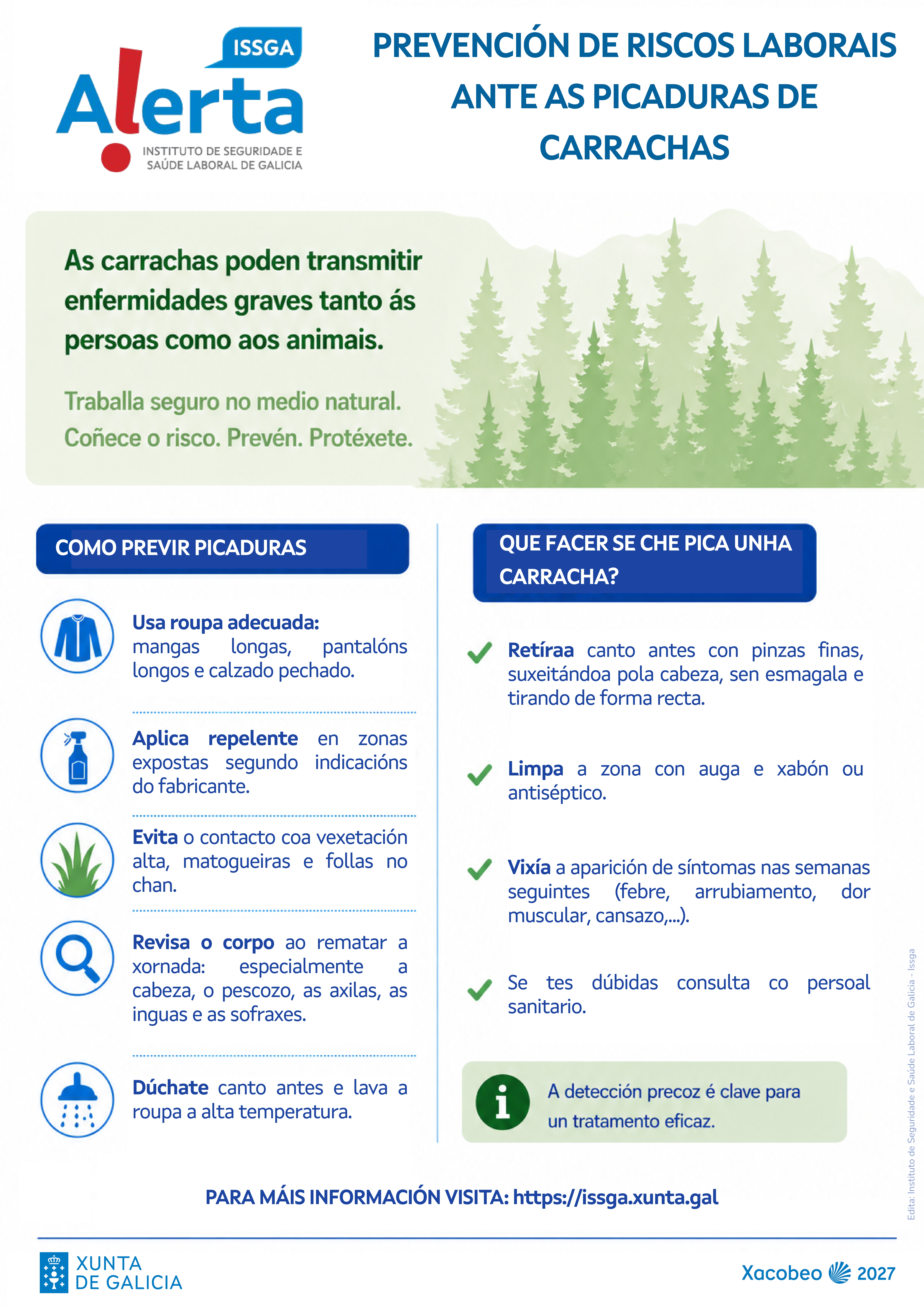 cartel informativo _PRL ANTE PICADURA DE CARRACHAS