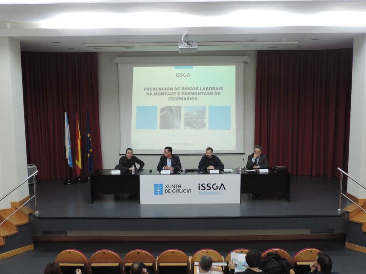 Presentamos una campaña sobre PRL en el montaje y desmontaje de escenarios