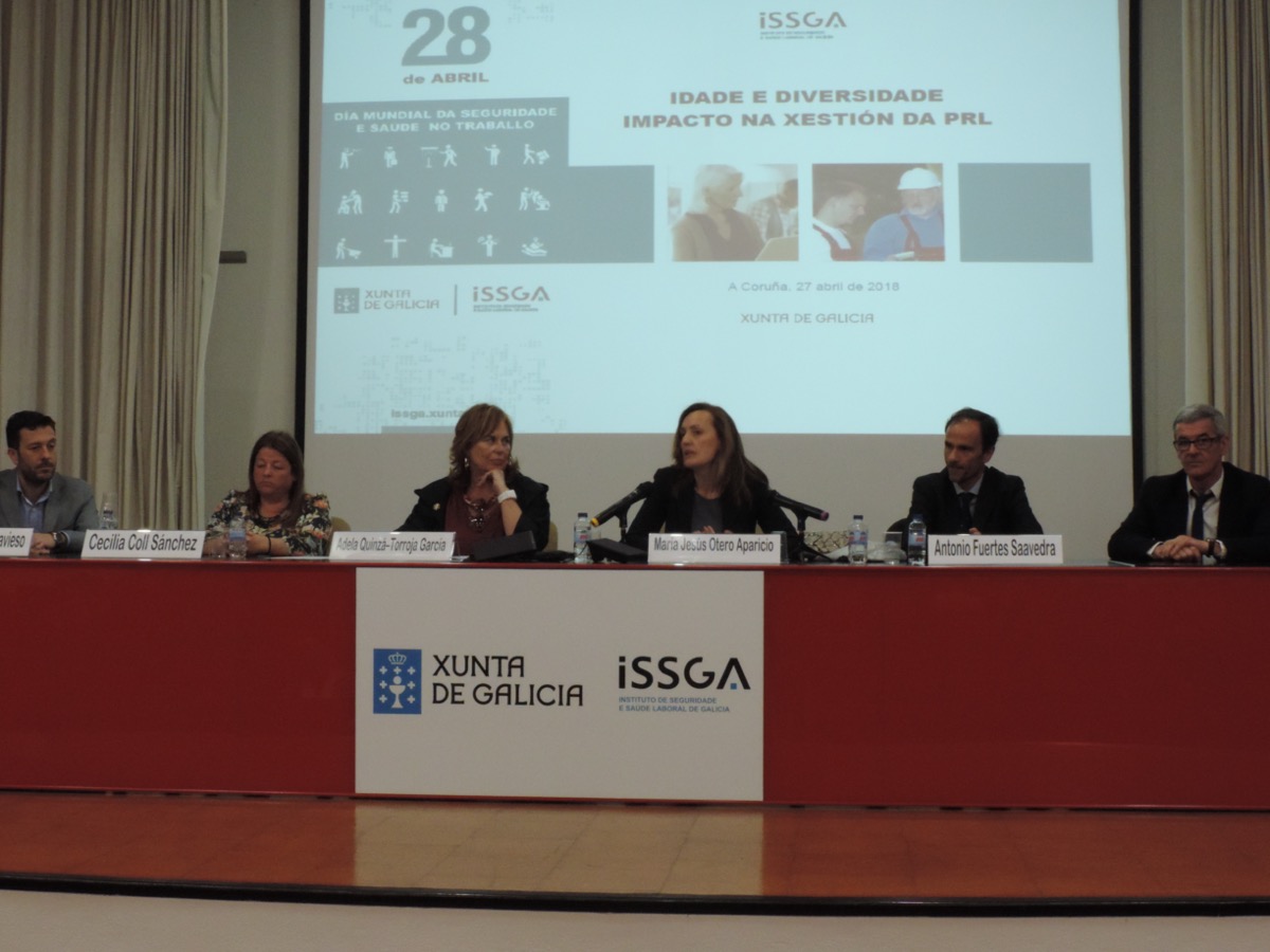 O centro ISSGA da Coruña acolle unha xornada sobre o impacto da idade e a diversidade na xestión de PRL