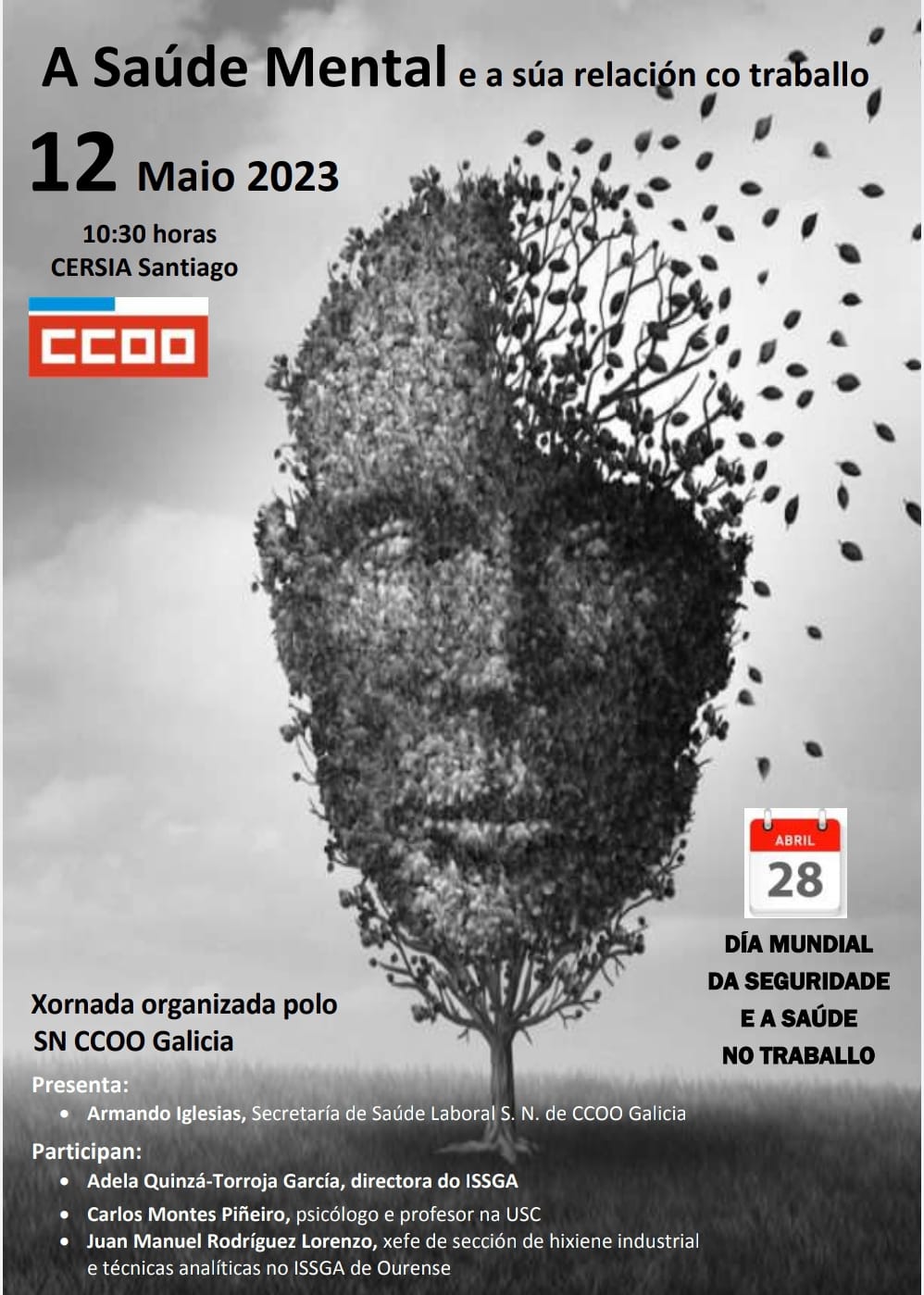 O ISSGA colabora nunha xornada en Santiago sobre a saúde mental no traballo