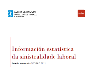 Galicia registró un descenso de la siniestralidad laboral del 24,65 por ciento en los diez primeros meses de este año